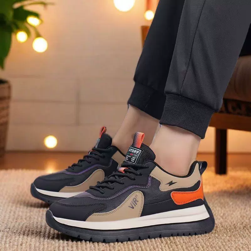 跨境男鞋休闲运动板鞋时尚百搭鞋子男潮流轻便舒适学生跑步鞋批发