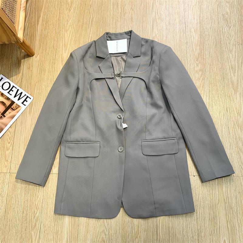 Special Clearance Metal Chest Lock Spring & Fall Suit Trendy Elegant High-End Casual Jacket Suit Non-Returnable and Non-Exchangeable