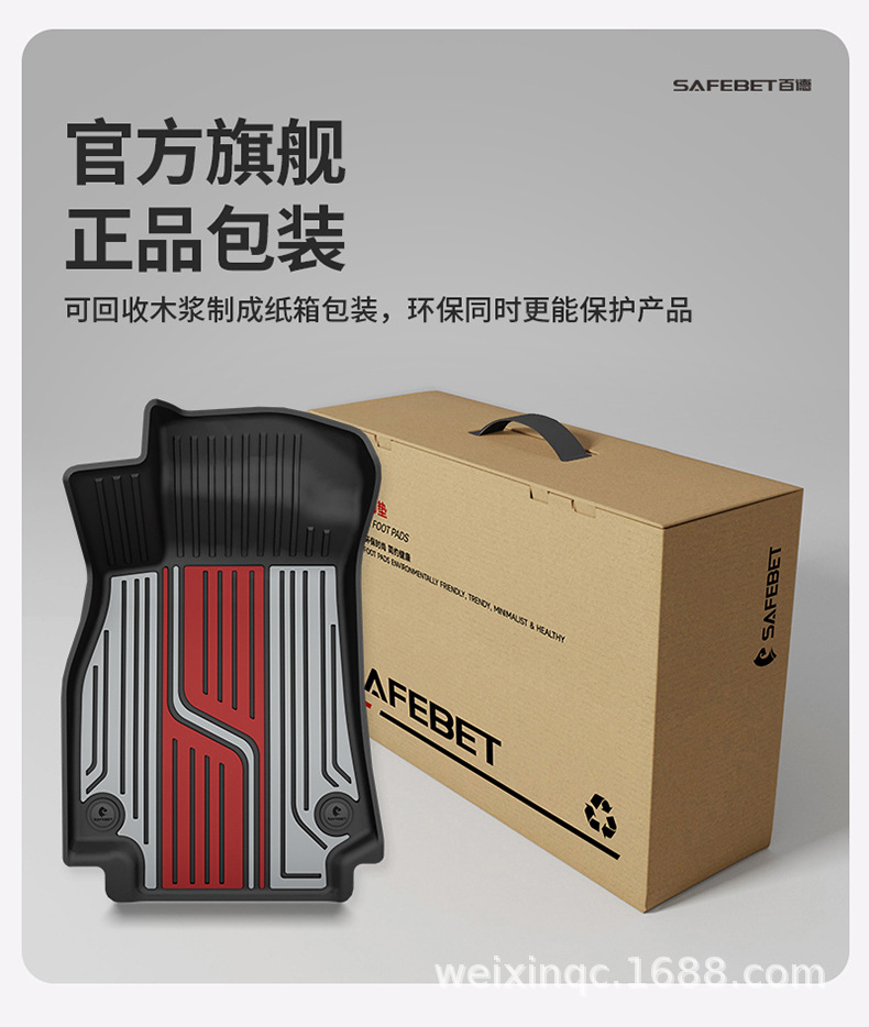 Suitable for Audi A4L A5L A6L A7L Q5L Q3 Q5L Special Car-Specific Colorful Tpe Car Floor Mats