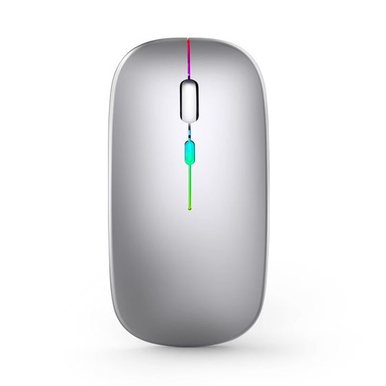 Cross-border new Bluetooth dual-mode mouse rechargeable laptop office silent luminous wireless mouse wholesale