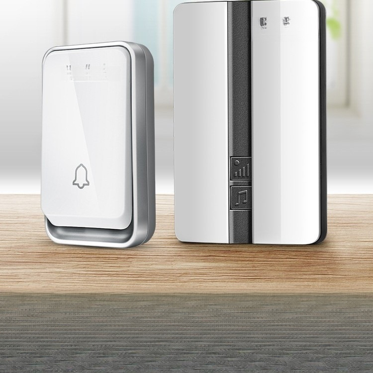 厂家直销厂家直销英规无线门铃家用智能不用电池门钟自发电防水遥