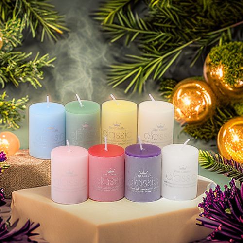Huan Shuo Cylinder Scented Candle Holder Candle 5*7cm Home Decor Creative Gift Power Outage Household Round Candle