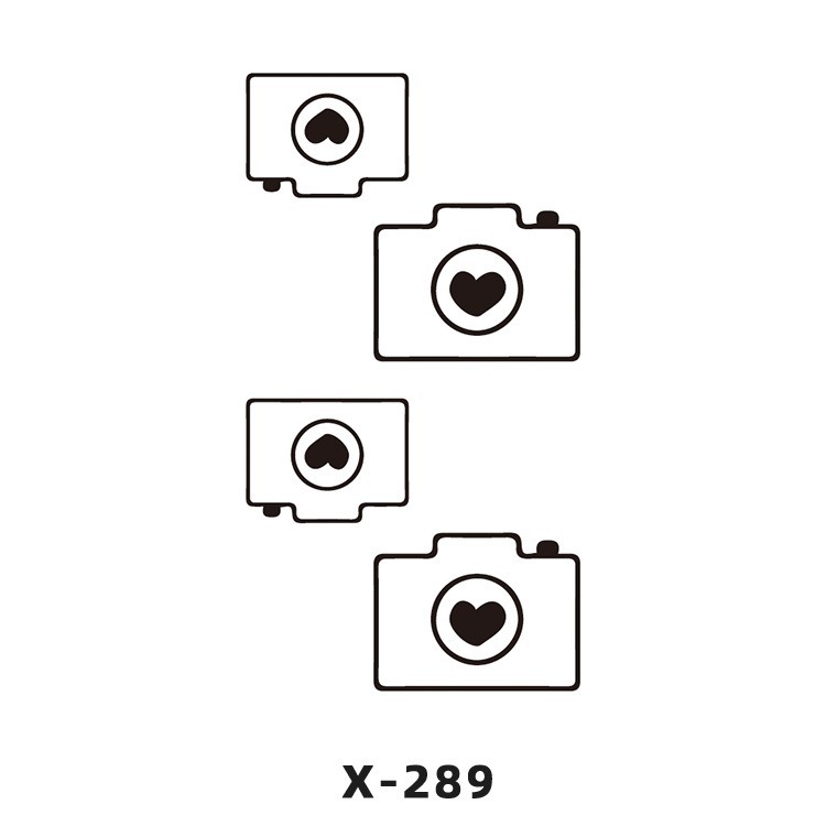 Arco de flor pequeña pegatinas de tatuaje fresco 3D dibujos animados transfronterizo Henna rosa impermeable texto en inglés pegatinas de tatuaje