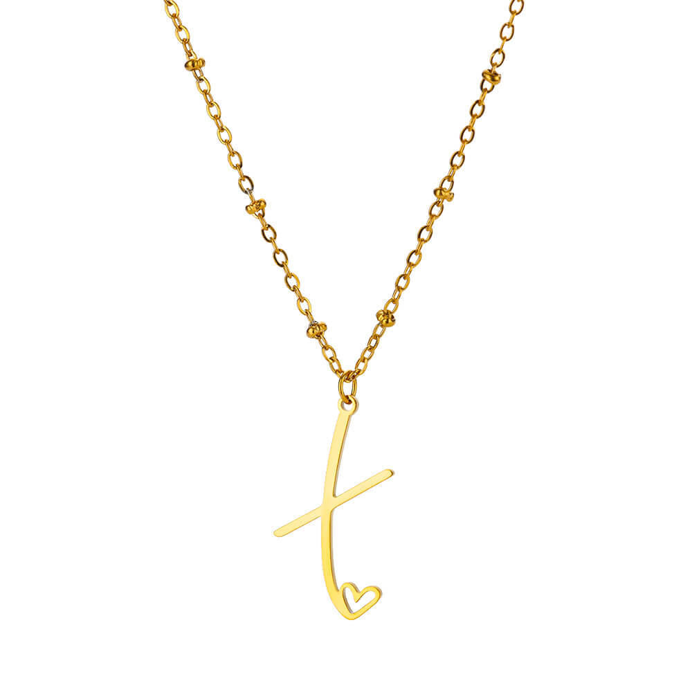 8g Weight 0.03µm-0.05µm Gold Plating Thickness PVD Coated Gold Plating Process Real Gold Plated Plating Material 304 Stainless Steel Pendant Material Pendant Necklace Classification 304 Stainless Steel Chain Material cable chain Chain Type 1 Piece Quantity Holiday, Daily Occasion 304 Stainless Steel Material Letter, Heart Shape Pattern Unisex Gender IG Style, Sweet Style Waterproof Non Tarnish, Plating, Hollow Out Craft PVD Coated Real Gold Plated Letter Heart Shape 304 Stainless Steel IG Style Sweet Waterproof Non Tarnish 304 Stainless Steel Pendant Necklace 32