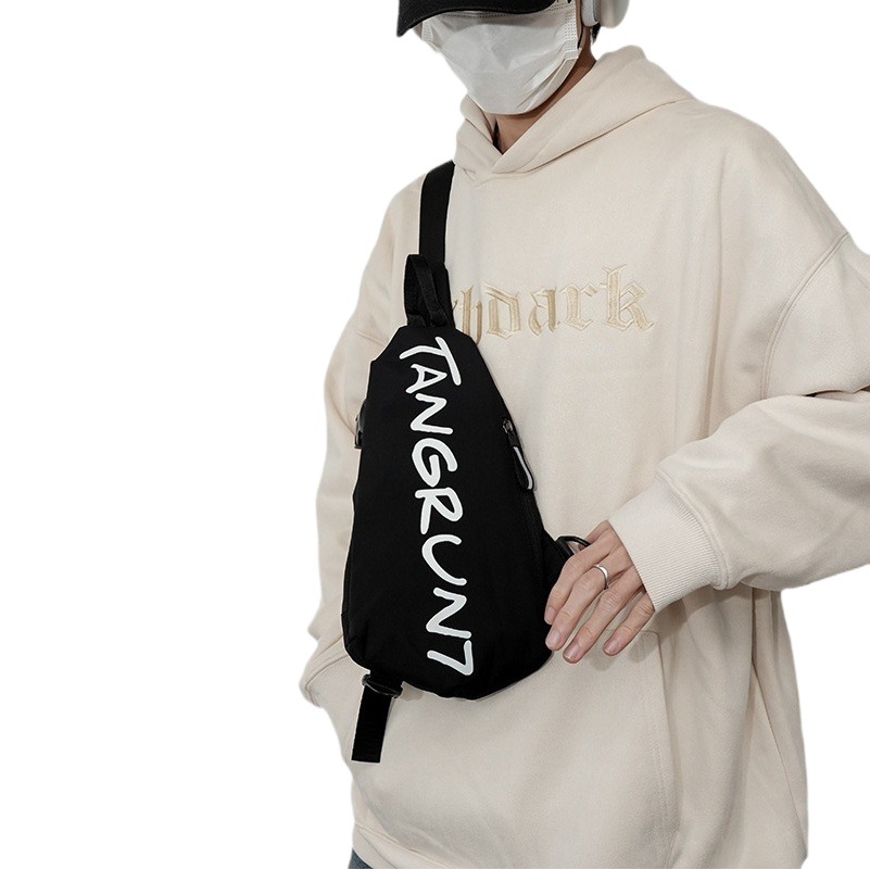 Nuevo gran capacidad hombro crossbody pequeña mochila simple ligero multi-funcional moda pecho bolsa correr deportes ciclismo bolsa