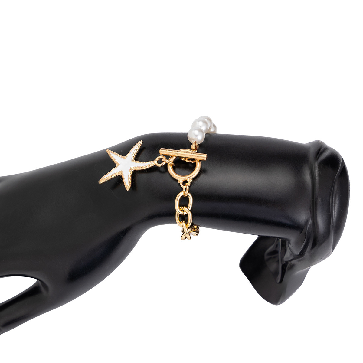 Set gioielli donna collana croce stella e perle sintetiche_voghion.com