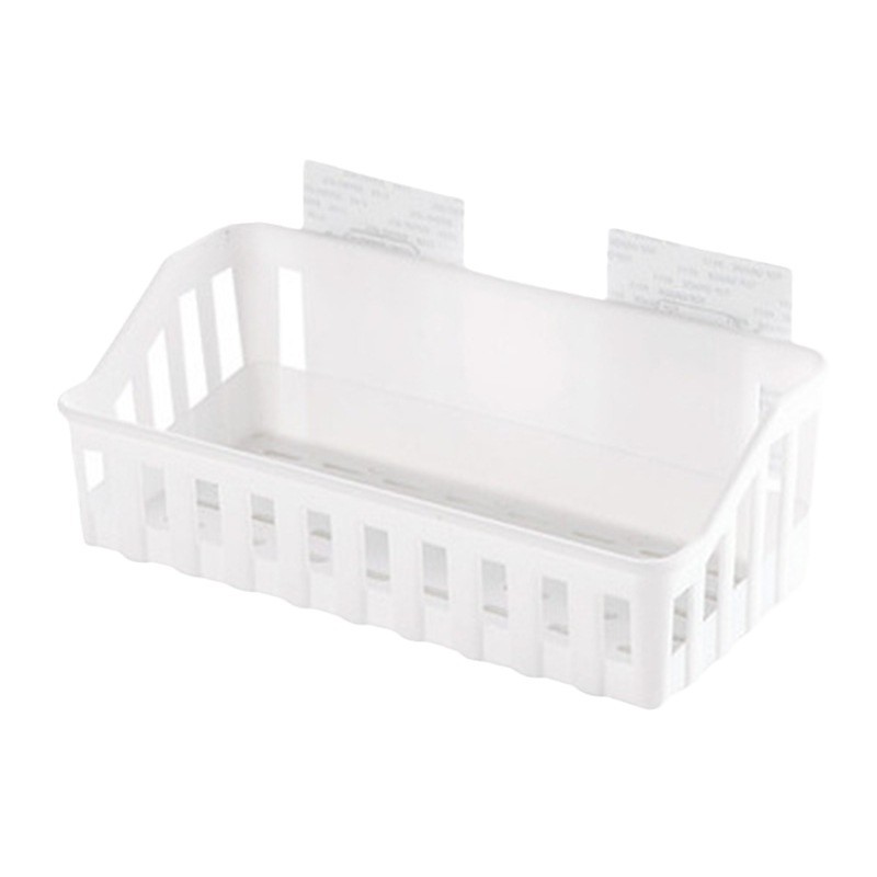 Estante de almacenamiento de baño sin costuras agujero sin clavos inodoro de plástico montado en la pared estante de almacenamiento de lavabo suministros de tocador