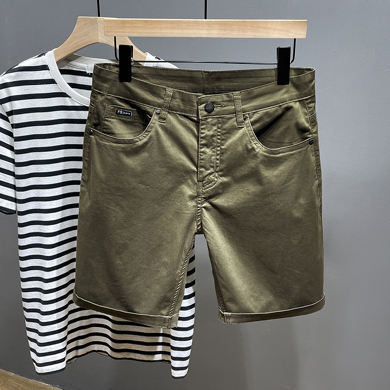 Summer plus size casual shorts men's loose plus size plus size fat breeches fat guy five-point pants thin stretch