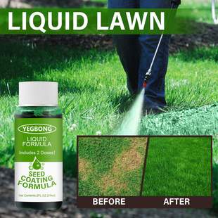 Yegbong Liquid Lawn Nutrient Solution Lawn Planting Solution Portable Lawn Fusion Lawn Patch Seeding Solution