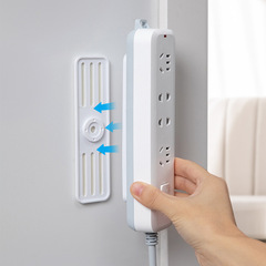 Household outlet fixing bracket rotatable socket cord organizer hub wire organizer power strip wall-mounted adhesive wholesale