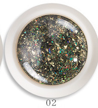 Nuevo aurora esquina 0.5g láser irregular triángulo esquina polvo brillante mezclado esquina pupila de manicuras de genio