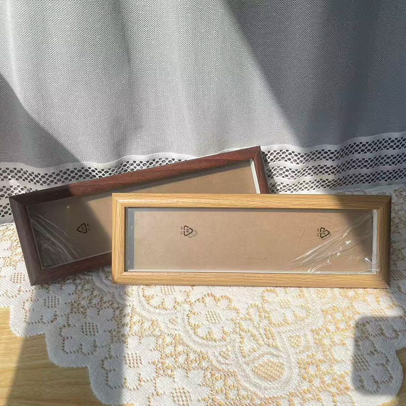 新中式书法中空相框空框木质毛笔字画作品展示框画框装裱摆台标本