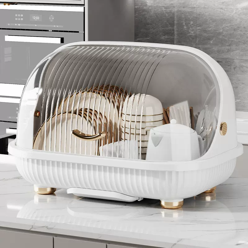 厨房碗柜家用大号碗架餐具碗碟盘子置物架碗筷收纳盒带盖沥水碗架