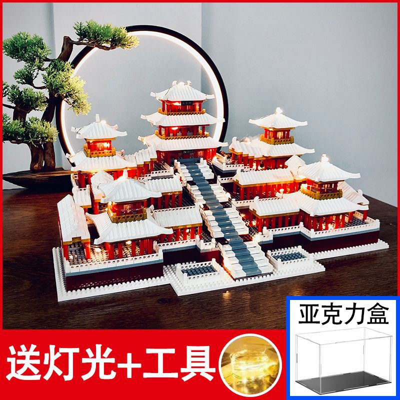 Medium Snow Scene A Fang Palace (3888 Granules) Lighting Tools Acrylic Box