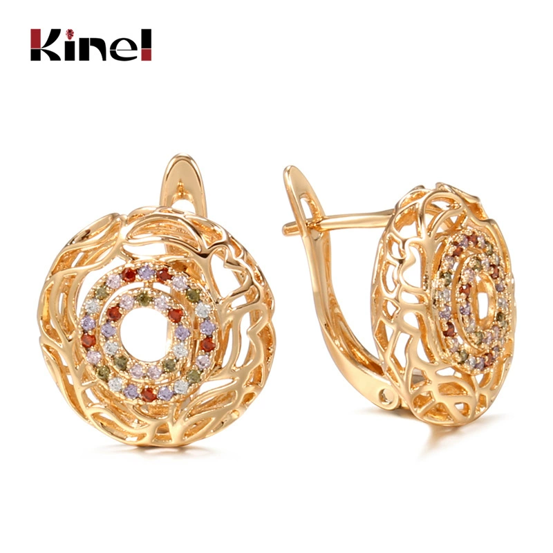 South Korean goods, earrings, elegant universal zirconium, accessory, micro incrustation