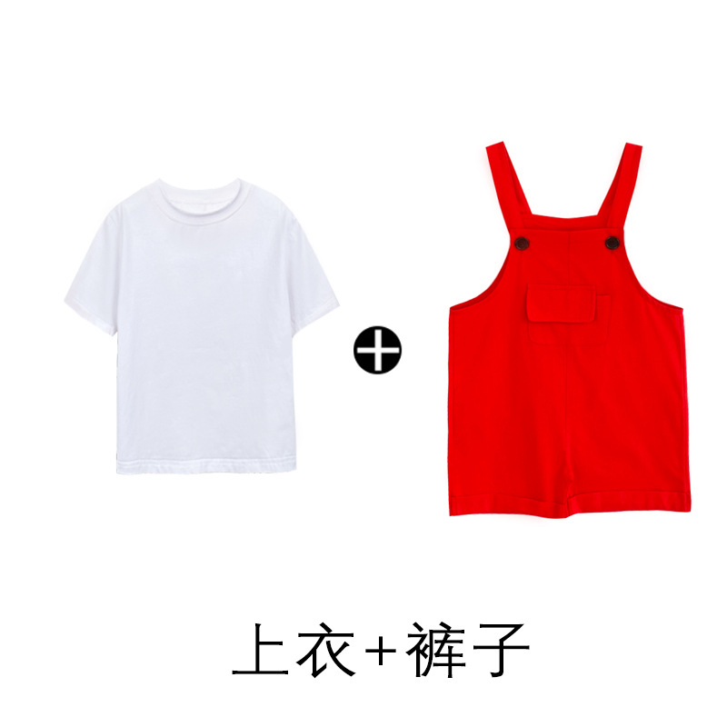 Niños DE LOS NIÑOS pantalones cortos color caramelo traje verano Escuela Primaria kindergarten coro danza reloj