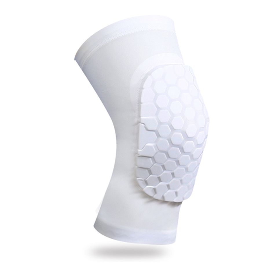[One Pack] [White] Short Honeycomb Knee Pads