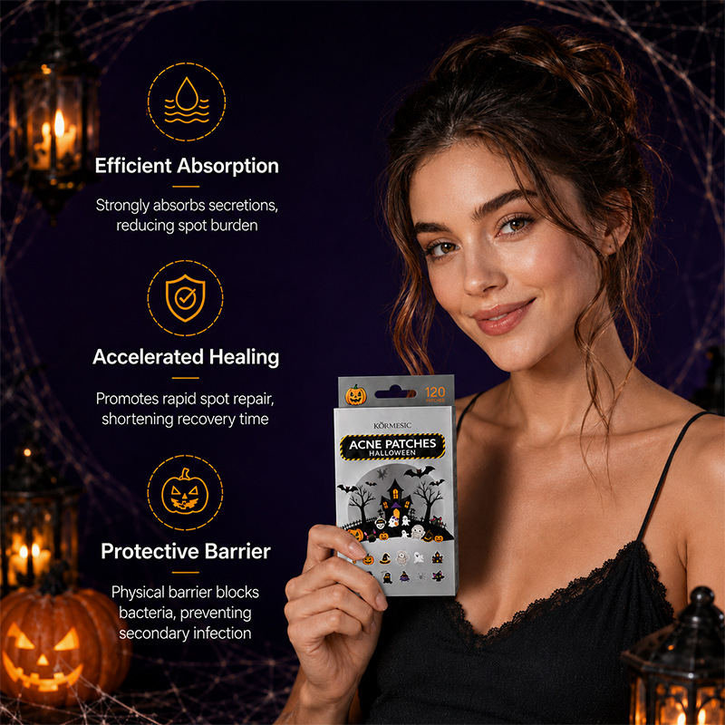 Parches para Acné de Varias Formas para Halloween Eficacia contra el Acné