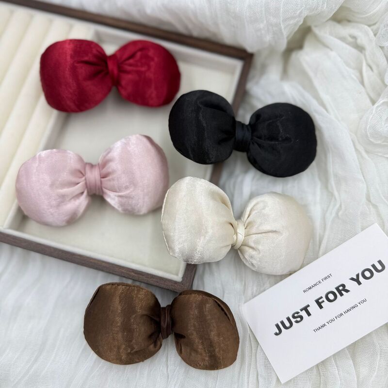 Korean-style solid-color, three-dimensional, padded bow accessories for children's clothing, shoes, hats, bags, fabric accessories, and headwear Korean-style solid-color, three-dimensional, padded bow accessories for children's clothing, shoes, hats, bags, fabric accessories, and headwear