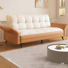 科技布沙发客厅小户型简易折叠单人沙发床两用出租房三人位小公寓