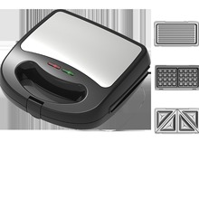 源头工厂 ZY-518款便携式华夫饼机760W三角条形盘三合一 可替换