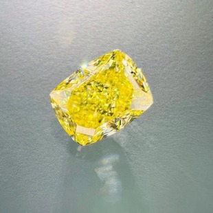 New GIA Certificate Bare Stone Medium Color Yellow 1.01ct Square Bare Diamond Inlaid Ring Pendant Head Jewelry Clarity