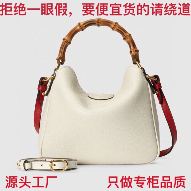 Gg Original Leather Luxury Diana Bamboo Retro Satchel Diana Series Women's Bag Single Shoulder Crossbody Women's Bag