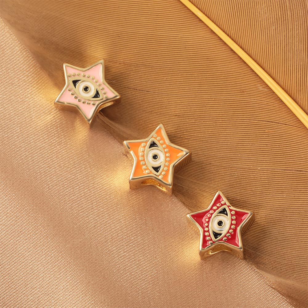 1 Piece Copper Devil's Eye DIY Jewelry Accessories Pendant display picture 4