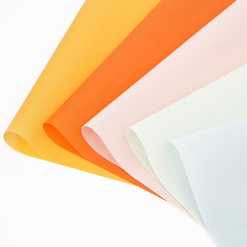 Oferta especial Papel Luoshang Papel de marco fotográfico con memoria Película de caramelo Serie de esmalte de punto de onda Papel de embalaje de flores Papel impermeable no tejido