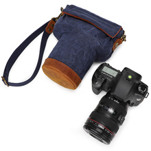 七色棉相機保護包斜跨單肩攝影包簡約單反相機包數碼套機包可定制