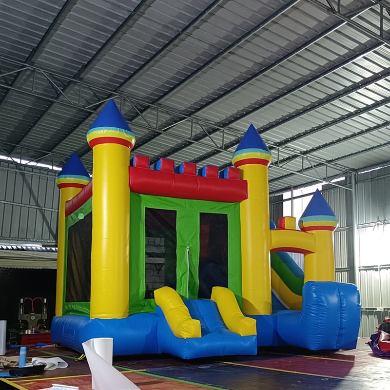 Inflatable castle, indoor and outdoor large trampoline, children's playground, bouncy castle, amusement park, inflatable slide