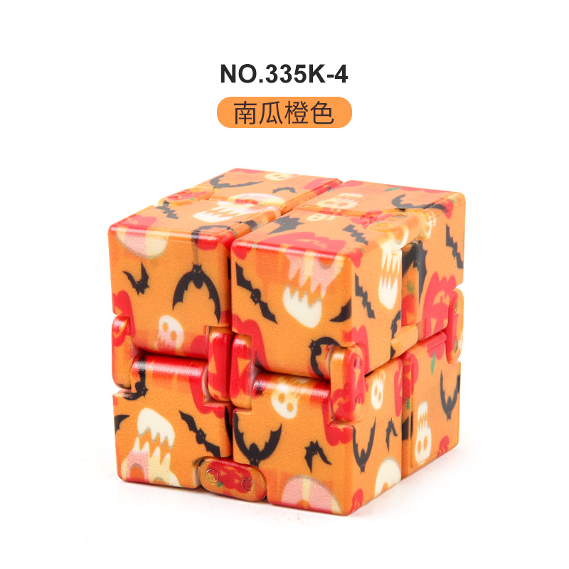 Nuevos juguetes de descompresión exóticos Navidad Halloween infinito Cubo de Rubik creativo de bolsillo cuadrado de segundo orden Cubo de Rubik exportación transfronteriza