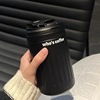 High quality thermos stainless steel for elementary school students, handheld coffee straw with glass