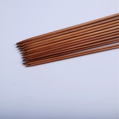 Carbonized sweater needle single point bamboo stick needle round ball single point needle bamboo 35CM long set of 18 pairs manufacturer wholesale cross-border