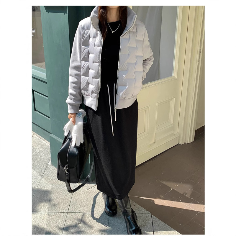 依帆泰冬款纯色保暖羽绒服韩系鸭绒百搭外套上衣摇粒绒拉链开衫女|undefined