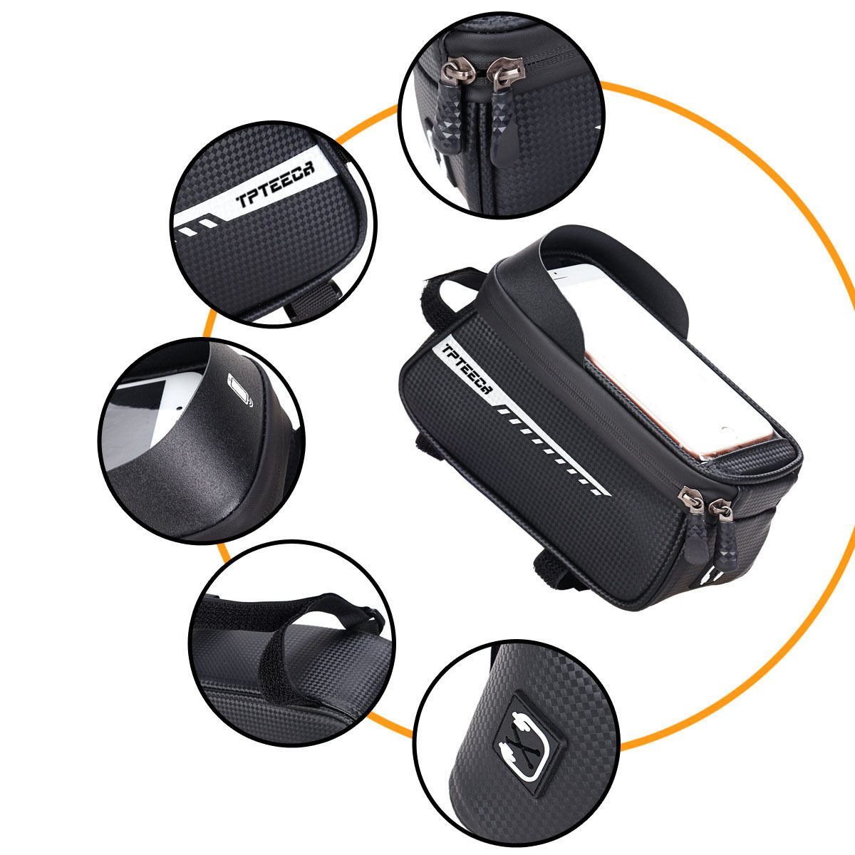 Cross-border New Product Upper Tube Bag Mountain Bike Road Bike Bag Front Beam Bag Front Bag Mobile Phone Bag Waterproof Saddle Bag