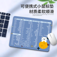 3mm ショートカット キー マウスパッド ショートカット キー コレクション ミディアム リスト パッド コンピューター パッド キーボード パッド デスク パッド かわいい女の子