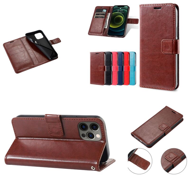 Suitable for Samsung s8 leather case s9 phone case plus protection plus silicone drop s7edge flip s7 men's leather