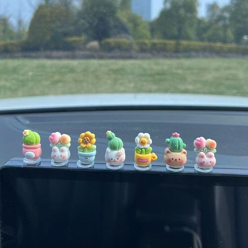 New cute simulation small flower pot car ornaments car center console girl car accessories decoration New cute simulation small flower pot car ornaments car center console girl car accessories decoration