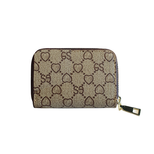 Factory wholesale card holder for women, organ, multiple card slots, large capacity, compact ID card holder for women, zipper card holder