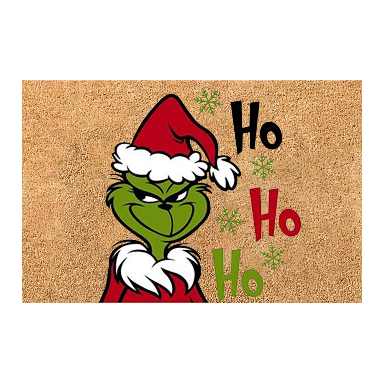 En stock Grinch alfombra del piso transfronterizo alfombra de Navidad alfombra de puerta de vacaciones verde payaso alfombra del piso