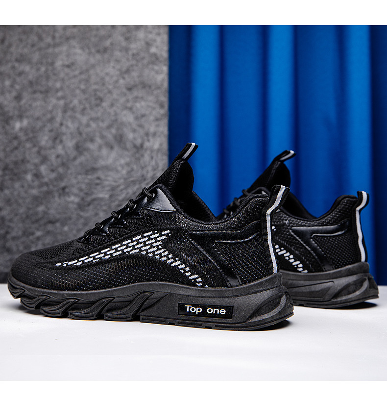 Ddy Schuhe Grenzüberschreitender Außenhandel Fliegendes Weben Atmungsaktive Casual Fashion Low Top Air Cushion Herren Trendy Schuhe Sportschuhe Großhandel_voghion.com