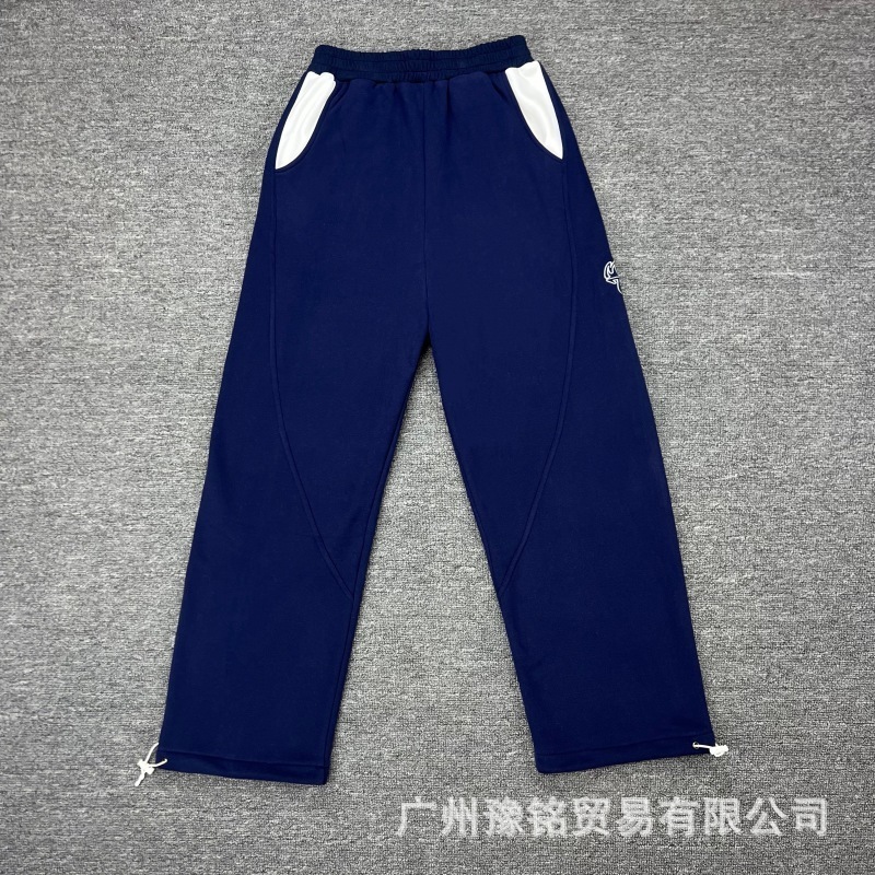 欧美高街秋冬新款美式时尚潮流宽松休闲字母刺绣连帽卫衣卫裤男女|undefined