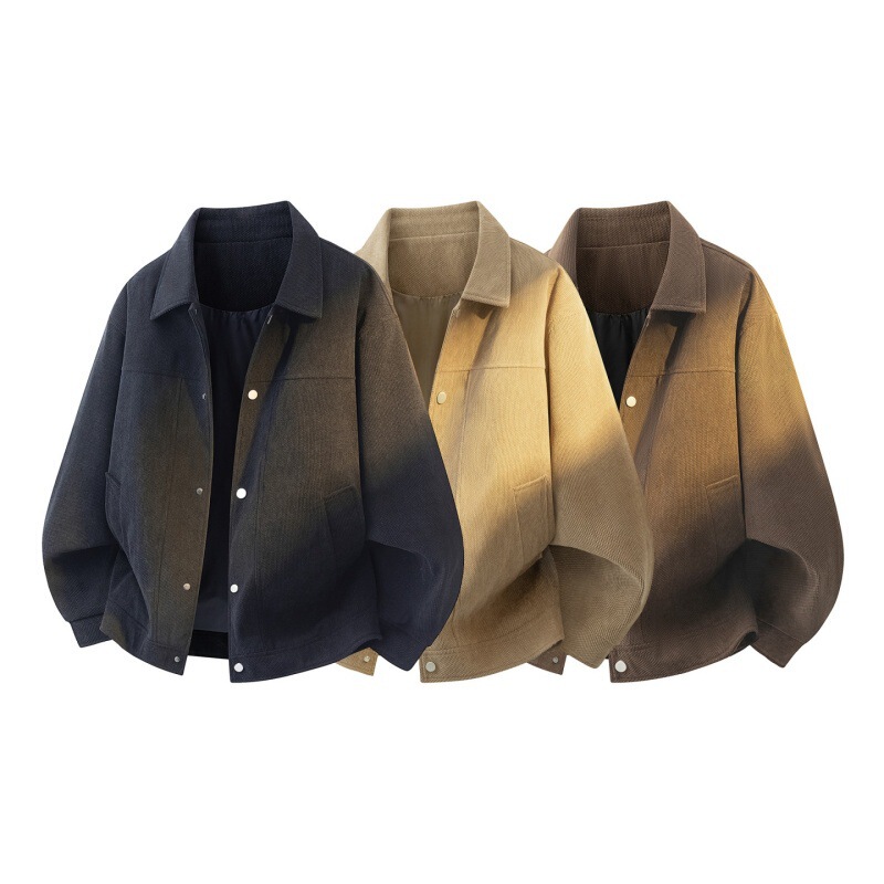 Cross-border wholesale of new American retro-style jackets for men, suitable for spring and autumn, featuring trendy lapel designs, workwear styles, and a loose, fashionable fit Cross-border wholesale of new American retro-style jackets for men, suitable for spring and autumn, featuring trendy lapel designs, workwear styles, and a loose, fashionable fit