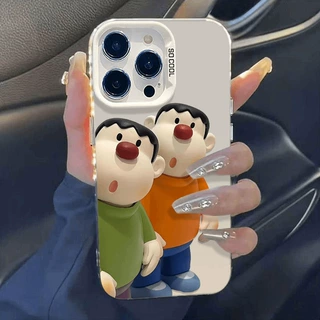 呆萌胖虎适用苹果15PROMAX手机壳iPhone14趣味13可爱12硬壳11卡通