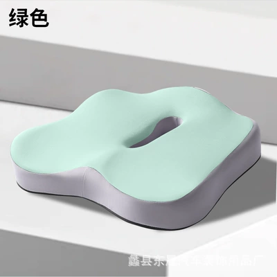 Student Cushion Integrated Breathable Fat | Seat cushion, seat cover - gray-green-hollow-seat-cushion
