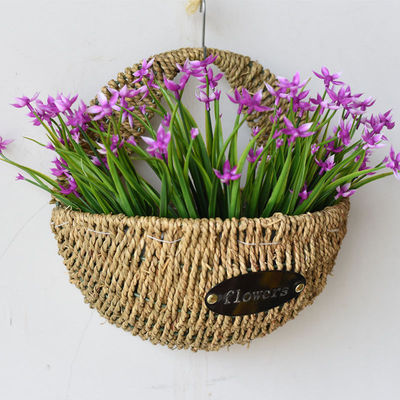 new pattern Idyllic village originality Willow manual wall Iron art Wall hanging Decorative baskets Home Furnishing shop ornament