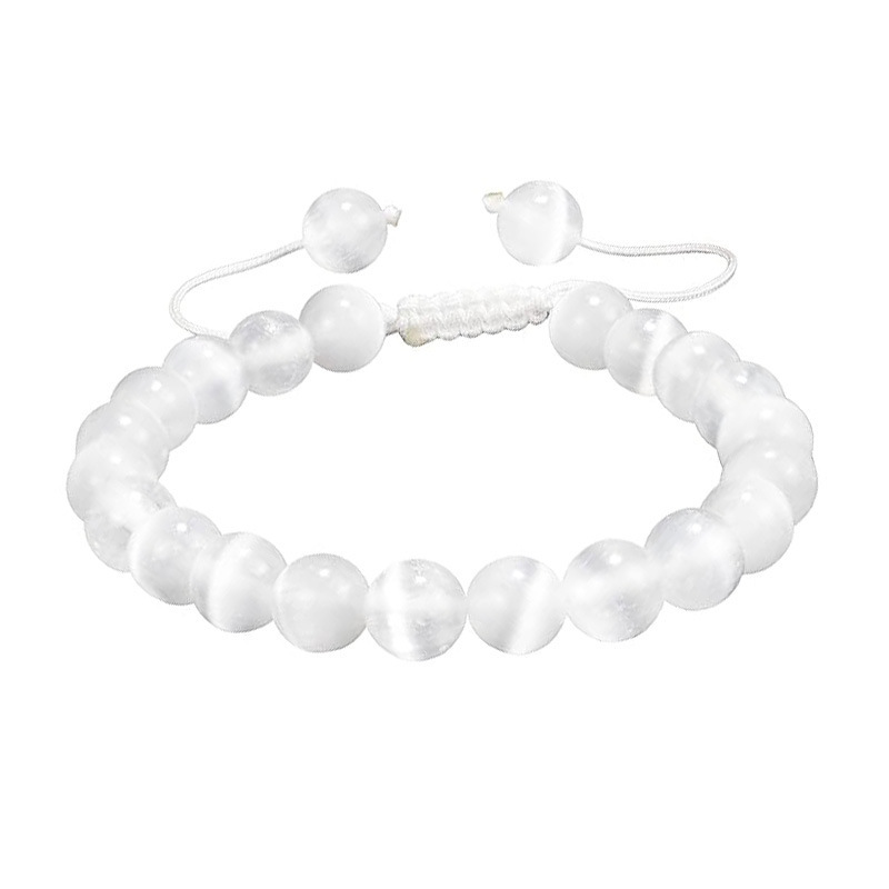 Bracciale con cristalli curativi per donna, gioiello boho con chakra in pietra naturale - Design 060_voghion.com