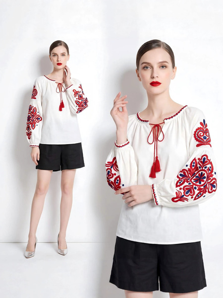brand retro ethnic embroidery