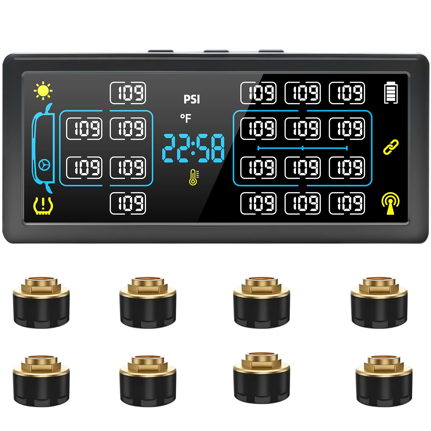 T19 4-Wheel to 18-Wheel Optional Truck, Passenger Car, Trailer, Rv Trailer, Bus, Large Truck Monitoring System